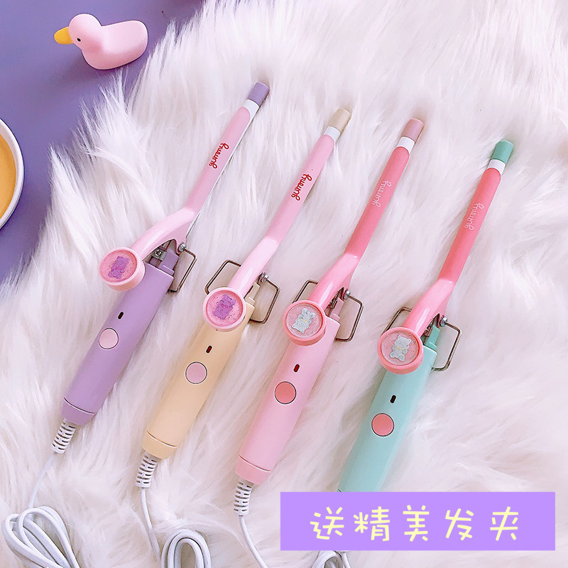 Portable instant noodle small roll wool roll student dormitory curling stick 9mm teddy roll bangs perm board clip female