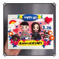 (Kony Rabbit Brown Bear) (Work display) Clay doll is for appreciation only. Do not shoot (light hand)