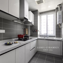 Gray whole body brick Antique brick pull groove brick wall brick bathroom kitchen tile Floor tile Non-slip balcony Simple and modern