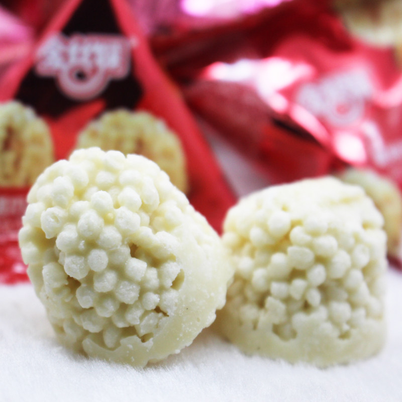 金丝猴巧克力金丝猴三角粟米松塔巧克力散装250g(代可可脂)