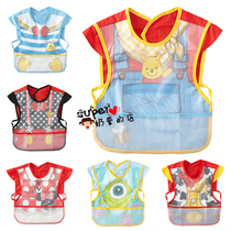 Japanese baby bib Childrens rice pocket Baby coat Sleeveless reverse dress waterproof dinner coat Pure cotton