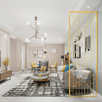 Nordic entrance iron screen partition living room bedroom dining room modern floor-standing hollow decorative wall