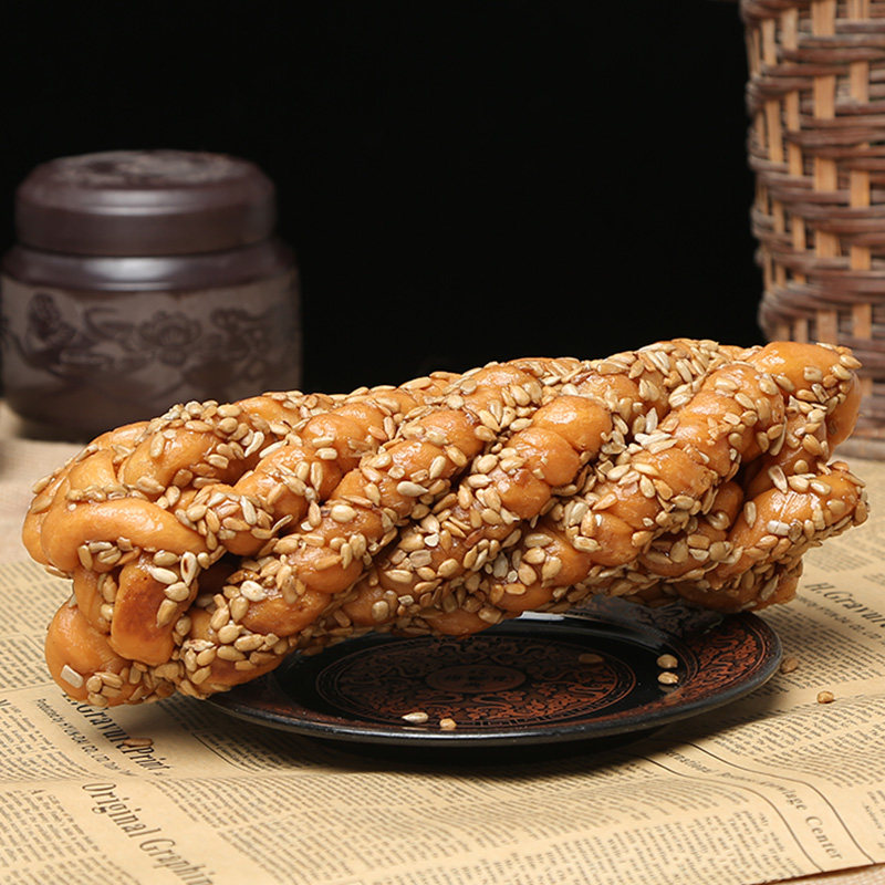 天津特产香酥麻花500g脆糖麻花零食蜜麻花糕点