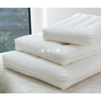 お の Ono cotton A class neck support low pillow to help sleep pillow childrens single double household pillow 1 pack