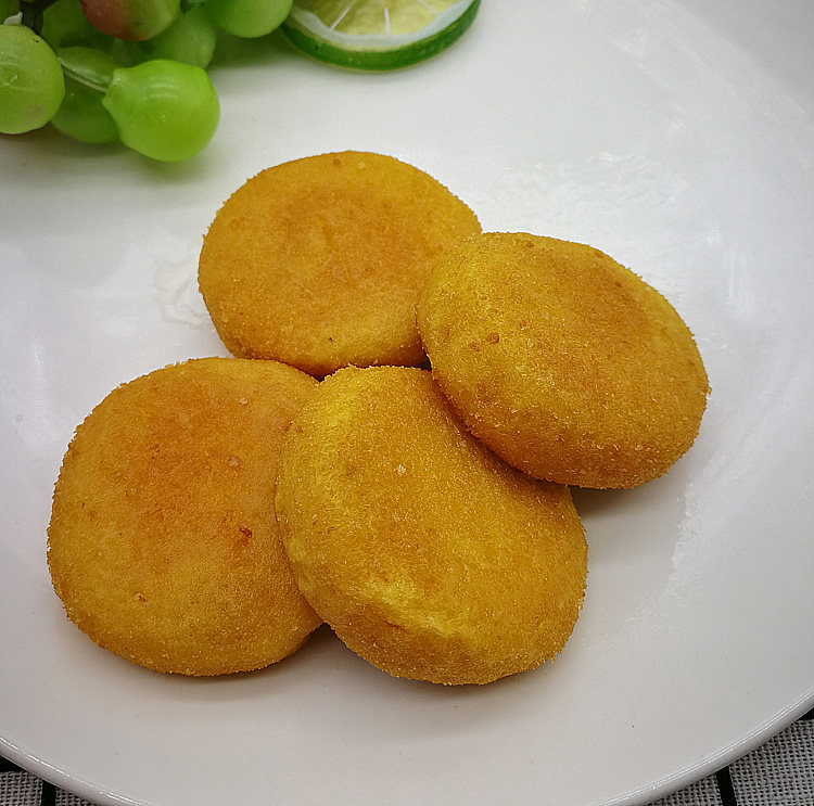 安井奶黄南瓜饼美食网红油炸小吃半成品粤式早茶点心甜点12个