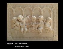 Beautiful sandstone sculpture decorative sandstone relief five angels figure Wall hanging background wall decoration