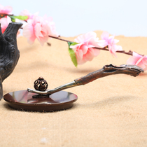 Pure copper pot fork iron pot cover Fork copper pot accessories Japanese retro kung fu tea set furnishings pure handmade branch Pot Clip