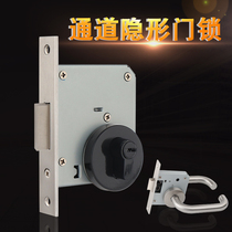 Black auxiliary lock lock green bronze single side lock bathroom access lock fire door without handle lock invisible door lock