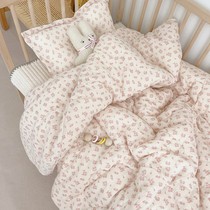 Export baby quilted Korean version Broken Flowers Newborn Newborn Spring Autumn Quilt with thickened winter quilted by babys bed and quilt by morning nap cover by kindergarten