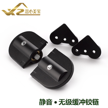 Alloy damping buffer flap Dark leaf hinge White black jewelry cabinet makeup table dresser flip mirror hinge