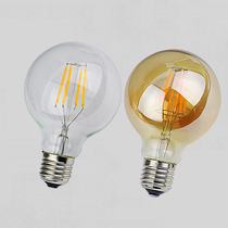 LED Filament Lamp Edison Vintage LED Bulb G80 Filament Lamp Bulb Transparent Brown Filament Bulb