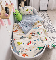 Infant class A pure cotton fabric baby bedding set quilt cover childrens sheets dormitory three-piece customization