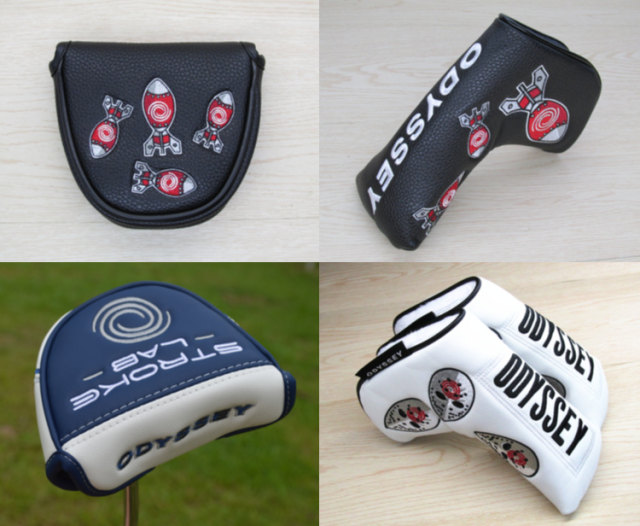 ຂໍ້ສະເໜີພິເສດການເກັບກູ້ Odyssey golf putter cover semi-circle putter protective cover magnet closure ແທ້