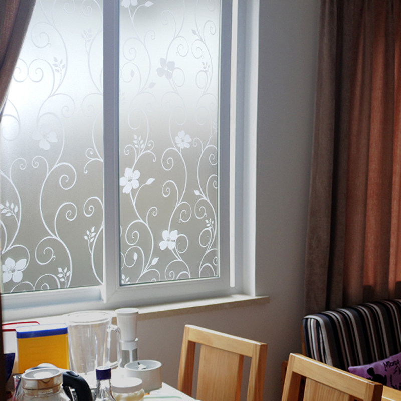 无胶玻璃贴膜磨砂窗贴不透明玻璃贴纸透光免胶静电贴防晒遮阳防水