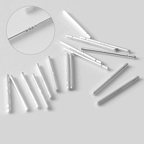 Korean version of temperament simple small jewelry maintenance ear hole ear bone hole 925 white ear needle ear nail silver accessories female EAR thread