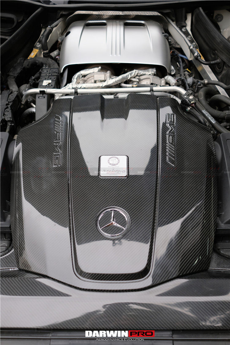 darwinpro适用于奔驰amg gt gts的oem版改装碳纤维发动机盖引擎罩