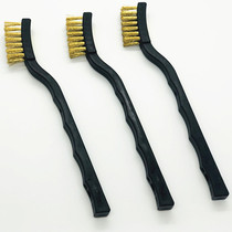 Copper wire brush rust removal cleaning brush mold dandruff brush Industrial spraying grinding polishing anti-static copper brush antique