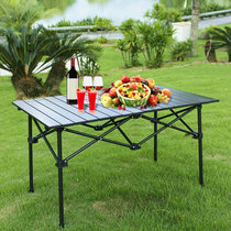 Folding aluminum alloy table camping barbecue table and chair Beach outdoor portable table picnic table tea table stall exhibition table