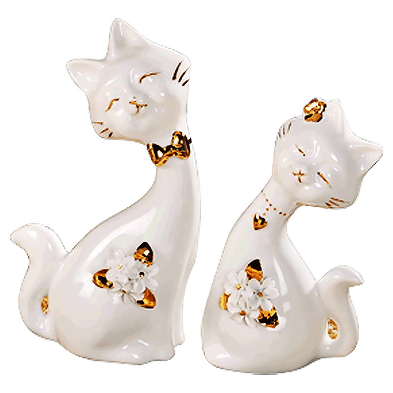 Wedding gift to send express cats creative household ceramics, bedroom adornment animal furnishing articles fashion