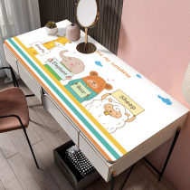 Makeup Dresser Table Cloth Rectangular Pvc Mesh Red Beauty Chia Cushion Waterproof Cute Computer Desk Cushion Dingirl Desk