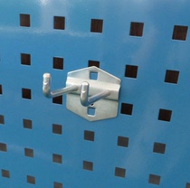 Single and double straight adhesive hook tool cabinet Workbench accessories rack adhesive hook square hole turn louver hole hanging box accessories