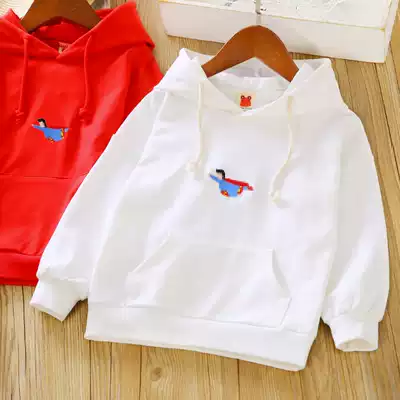 Girls hooded sweatshirt Spring and Autumn New Baby Joker Top Long Sleeve T-shirt Boys' Pullover Jacket