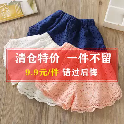 Girls fashion skirt pants spring and summer 2021 new children's shorts princess skirt Korean children's clothing pants baby hot pants thin