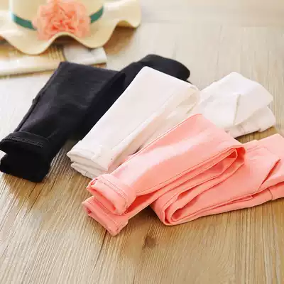 Girl pants 2021 Spring and Autumn new female baby elastic pencil pants girls foreign pie pants big children's trousers