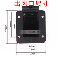 Delefun12032 turbo blower exhaust grill adjustable power supply 12CM 12V with press Port