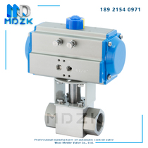 Pneumatic high pressure ball valve CNG stainless steel welded ball valve (with pneumatic actuator) natural gas filling station valve