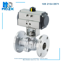 Pneumatic stainless steel flange ball valve pneumatic ball valve stainless steel ball valve Q641F-16P DN15 DN20