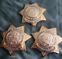 U.S. Badge USA California Highway Metal Badge Pure Copper