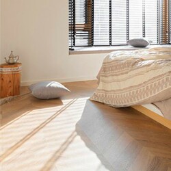 Dekorline wear-resistant E0 fishbone composite laminate flooring from FAUS imported from Spain is suitable for floor heating