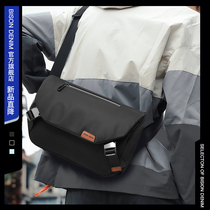 American bison new shoulder bag mens bag Horizontal Mens backpack canvas bag casual crossbody bag tide