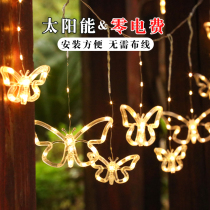 Solar Outdoor Courtyard Lamp Stars Waterproof Lamp with home with small night light balcony Placement Garden Decorative Strings