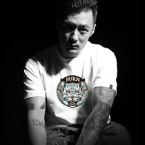 Tide brand Yu Wenle short sleeve T-shirt mens summer tiger head loose large size ins half sleeve trend cotton shirt clothes