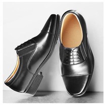 Business Casual Lacing Three Pointed Mens Shoes Positive Dress Laces Inner Shoe Male Leather Shoes Big Code Lacing