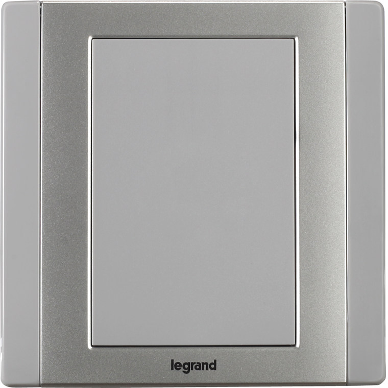 tcl罗格朗开关插座 美涵银色 空白面板 盲板 正品 满百包邮_7折现价5.