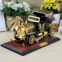 Classic car Music Box Creative can walk retro car model music box decoration creative birthday gift