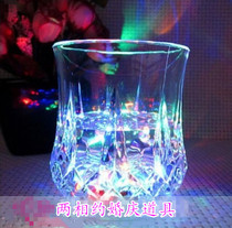 Wedding props champagne tower LED glowing Cup pour water on bright luminous induction Cup plastic cup New decoration