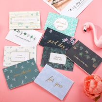 9 Cards Scalding Gold 520 blessings card Korea Creative Birthday Message Card Middle Autumn 520 Cards