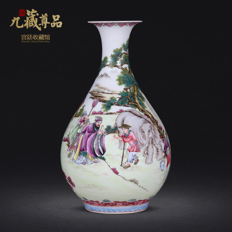 Jingdezhen ceramics twelve filial piety pastel hand - made vases furnishing articles sitting room flower arranging the modern home decoration decoration