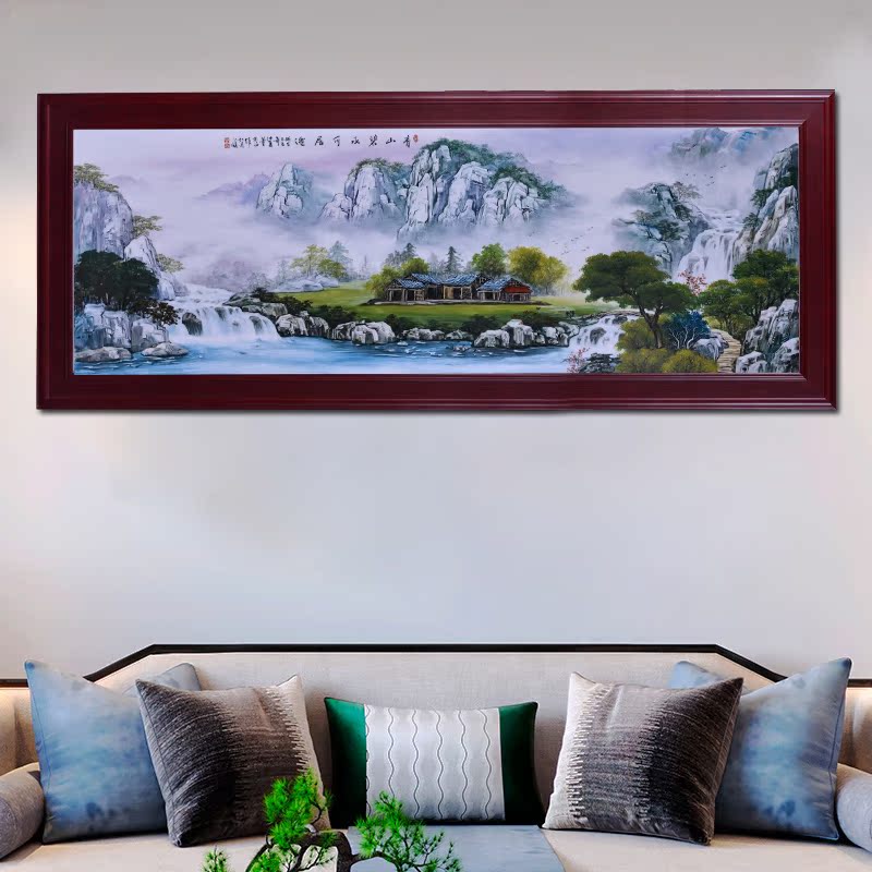 Jingdezhen ceramic hand - made porcelain plate painting mural paintings of Chinese style household adornment sitting room sofa background wall furnishing articles