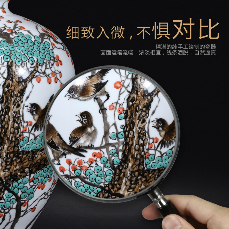 Cixin qiu - yun, hand - made enamel vase of jingdezhen ceramics new Chinese style living room TV cabinet rich ancient frame decorative furnishing articles