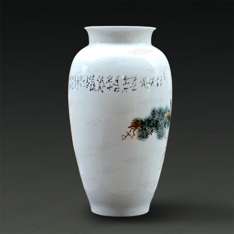 Jingdezhen ceramics Yu Zhao rev master hand - made powder enamel vase from hou figure household handicraft furnishing articles