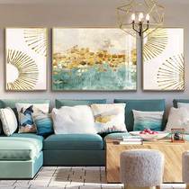Nordic abstract living room decorative painting simple modern sofa background wall painting triple painting hanging painting oil painting Atmospheric mural painting
