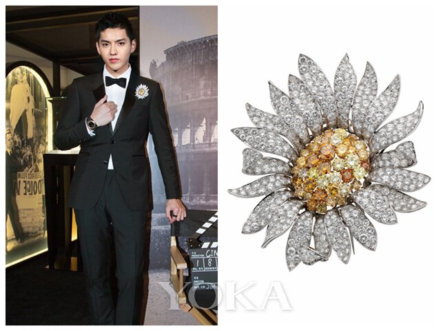 从路人到明星 除了穿衣打扮原来还少了枚胸针