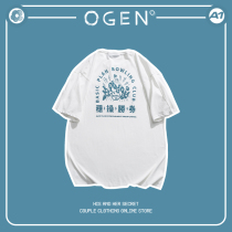 OGEN CLUB21SS tide brand male and female couples with the same item must win the first place summer half-sleeve T-shirt