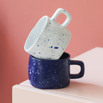 Star ceramic mug boys and girls couples coffee cup Nordic simple Cup cute creative large capacity ins ins