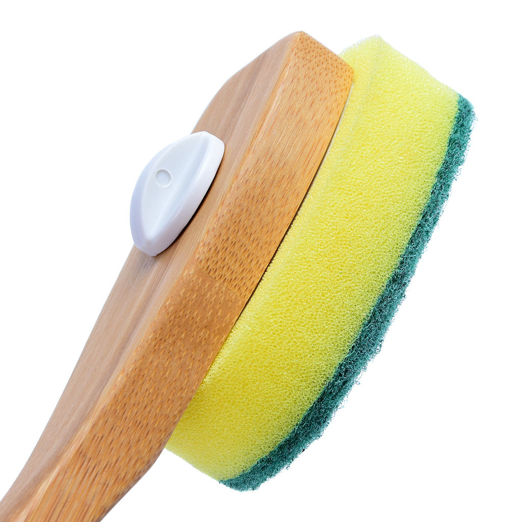 素一素二长柄洗锅刷海绵刷子厨房清洁洗刷大王刷锅神器洗碗不粘油